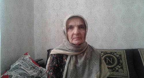 Khadizhat Vagabova, grandmother of the arrested man, Magomedamin Vagabov, and mother of Khabib Vagabov. Photo courtesy of the Vagabov family