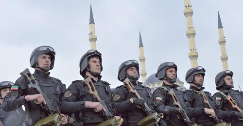 Servicemen of Chechen Republic. Photo: REUTERS/Host Photo Agency/RIA Novosti