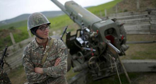 A soldier of the army of Nagorno-Karabakh. Photo REUTERS/Staff A soldier of the army of Nagorno-Karabakh. Photo REUTERS/Staff