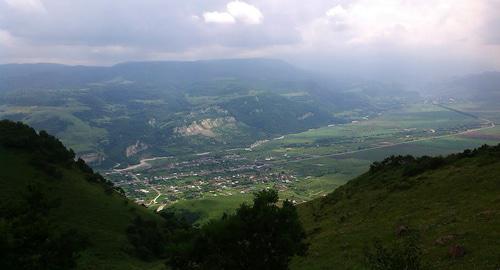 A view of the Zayukovo village, Karachay-Cherkessia. Photo: KBR-chik https://ru.wikipedia.org/wiki/Заюково