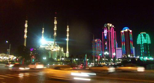 Grozny at night. Photo by Irina Tumanova for the Caucasian Knot