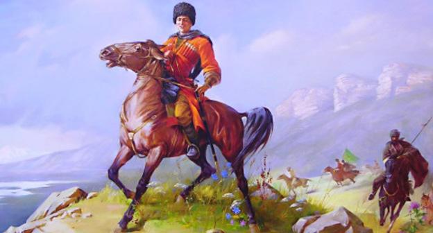 A horseman. A picture by Mukhamed Khakhandukov A horseman. A picture by Mukhamed Khakhandukov