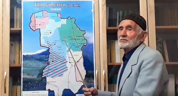 Issa Kodzoev. Screenshot from video posted on the Rustam Leimoev's channel in YouTube Issa Kodzoev. Screenshot from video posted on the Rustam Leimoev's channel in YouTube