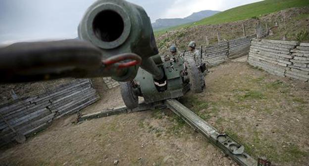 At the contact line in Nagorno-Karabakh. Photo: REUTERS/Staff At the contact line in Nagorno-Karabakh. Photo: REUTERS/Staff