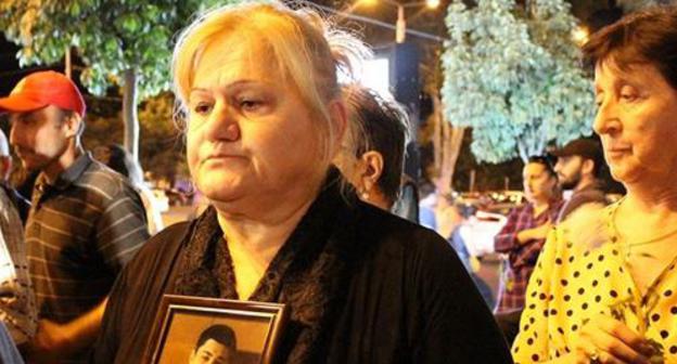 Marina Begadze takes part in protest action on September 17, 2018. Photo by Inna Kukudzhanova for the Caucasian Knot Marina Begadze takes part in protest action on September 17, 2018. Photo by Inna Kukudzhanova for the Caucasian Knot