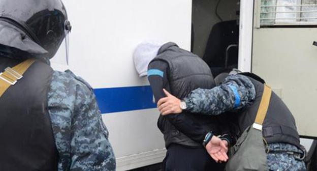 Law enforcers during detention. Photo by the press service of the Russian National Anti-Terrorism Committee http://nac.gov.ru/ Law enforcers during detention. Photo by the press service of the Russian National Anti-Terrorism Committee http://nac.gov.ru/