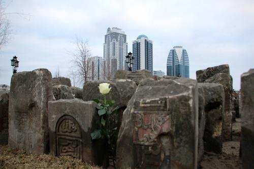 View of Grozny-City from the memorial complex in Grozny. Photo courtesy of an eyewitness