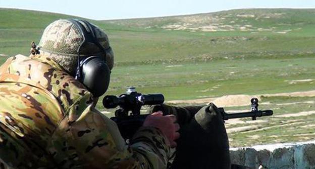 An Azerbaijani sniper. Photo by the press service of Ministry of Defence of Azerbaijan https://mod.gov.az/ru/news/provoditsya-sorevnovanie-na-zvanie-luchshij-tankovyj-ekipazh-font-color-red-video-font-22213.html An Azerbaijani sniper. Photo by the press service of Ministry of Defence of Azerbaijan https://mod.gov.az/ru/news/provoditsya-sorevnovanie-na-zvanie-luchshij-tankovyj-ekipazh-font-color-red-video-font-22213.html