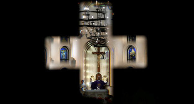 A Catholic mass on December 23, 2018. Photo Muhammad Hamed/ REUTERS A Catholic mass on December 23, 2018. Photo Muhammad Hamed/ REUTERS