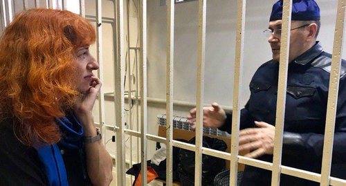 Oyub Titiev in the courtroom. Photo by Patimat Makhmudova for the Caucasian Knot