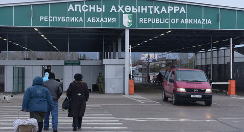 A checkpoint at the border between Georgia and Abkhazia. Photo © Sputnik / Томас Тхайцук
https://ee.sputniknews.ru/politics/20180523/10793260/parlamentarij-estonia-vzgljanut-gruzia-abhazia.html"