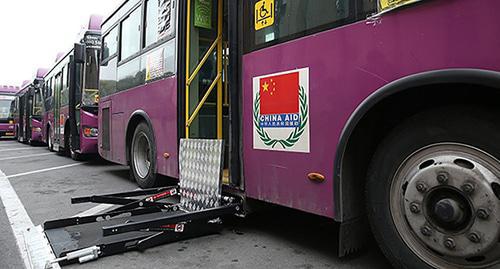 Buses in Yerevan. Photo by the press service of the Yerevan City Mayoralty official site of Yerevan municipality