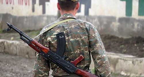 Soldier of Nagorno-Karabakh Army. Photo by Alvard Grigoryan for the Caucasian Knot