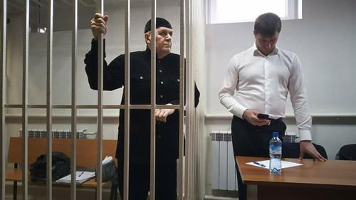 Oyub Titiev listens to the verdict. Photo by Dmitry Borko, HRC "Memorial"