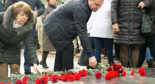 Commemorative event dedicated to the anniversary of the terror act committed the Central Marketplace in Minvody in 2001. Photo: press service of the Administration of the city of Mineralnye Vody, http://www.min-vodi.ru/arhiv/item/3028-177754378.html