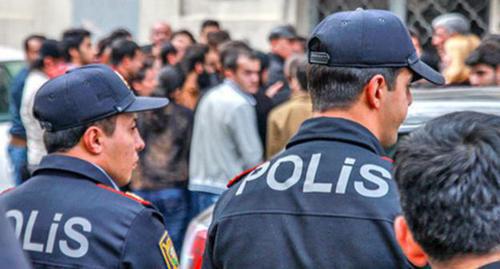 The police near the Baku Court on Grave Crimes. Photo by Aziz Karimov for the "Caucasian Knot"