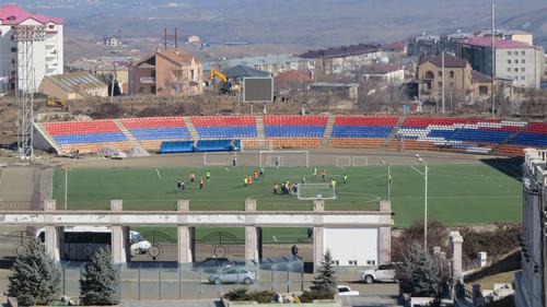 A stadium in Stepanakert. February 2019. Photo by Alvard Grigoryan for the "Caucasian Knot"