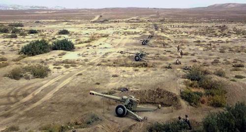 Firing ground in Azerbaijan. Photo: https://mod.gov.az/ru/foto-arhiv-045/