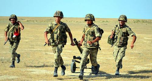 Azerbaijani militaries. Photo https://mod.gov.az/ru/foto-arhiv-045/?gid=24058