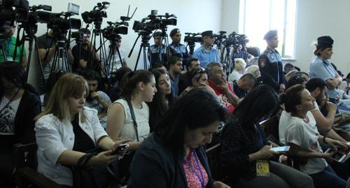Journalists at the court sessions on the case of Robert Kocharyan. May 15, 2019. Photo by Tigran Petrosyan for the "Caucasian Knot"