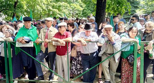 Participants of the rally in Nalchik, May 21, 2019. Photo by Lyudmila Maratova for the Caucasian Knot