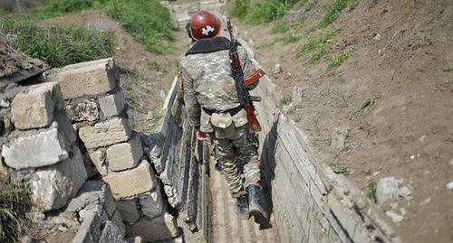 On a contact line in Nagorno-Karabakh. Photo: REUTERS/Reuters Staff