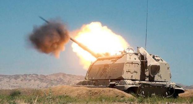 Exercises of the Azerbaijani gunners. May 31, 2019. Photo by the press service of the Azerbaijani Ministry of Defence https://mod.gov.az/ru/news/artilleristy-proveli-boevye-strelby-iz-samohodnyh-gaubic-msta-s-video-27061.html Exercises of the Azerbaijani gunners. May 31, 2019. Photo by the press service of the Azerbaijani Ministry of Defence https://mod.gov.az/ru/news/artilleristy-proveli-boevye-strelby-iz-samohodnyh-gaubic-msta-s-video-27061.html