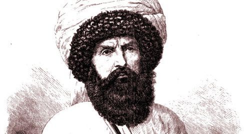 Imam Shamil. Photo: https://commons.wikimedia.org/wiki/Category:Imam_Shamil#/media/File:Die_Gartenlaube_(1860)_b_409.jpg