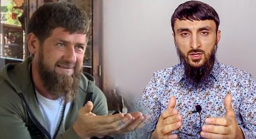 Ramzan Kadyrov and Tumso Abdurakhmanov. Photo: screenshot from YouTube video, https://www.youtube.com/watch?v=mGM-QIlB8Yg, https://www.youtube.com/watch?v=Mw3G4DO-JXI. Collage by the Caucasian Knot