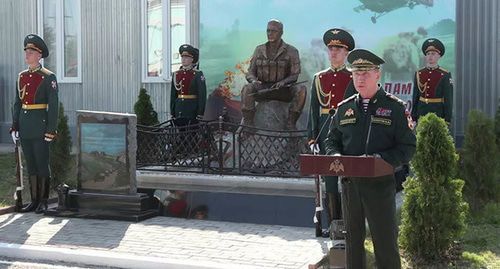 Opening of monument ‘To Defenders of Russia’. Photo courtesy of Rosgvardia