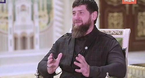Ramzan Kadyrov. Screenshot of the video with Ramzan Kadyrov talking about criticism and his aim https://rutube.ru/video/69a41e4d4a482afc84bab44a2c8dc4e3/?ref=logo&amp;bmstart=68