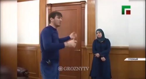 Islam Kadyrov. Screenshot from the "Grozny" ChGTRK video: https://www.youtube.com/watch?time_continue=1&v=BpjWCGHbJ6E