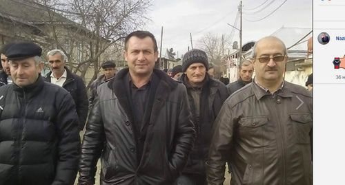 Arzuman Gurbanov (in the center). Screenshot from his personal page on Facebook https://www.facebook.com/arzuman.qurbanov.39