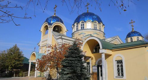 The Orthodox Holy Assumption Cathedral Church in Makhachkala. Photo from the official website of the Makhachkala diocese http://goragospodnya.ru/2018/01/04/svyato-uspenskij-kafedralnyj-sobor-g-maxachkaly/