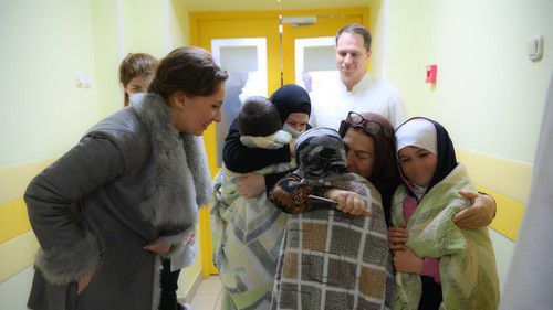 Russian children evacuated from Syria handed over to relatives . Photo: press service of the Children's Ombudsperson of Russia, http://deti.gov.ru/articles/news/anna-kuznecova-vstretila-rossijskih-detej-vyvezennyh-iz-sirii