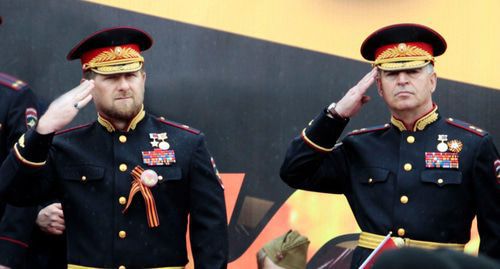 Ramzan Kadyrov and Ruslan Alkhanov. Photo by Musa Sadulaev / IA "Grozny-Inform"