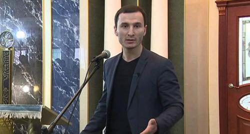 Bagaudin Khautiev. Screenshot from Buro Magas video: https://www.youtube.com/watch?v=xD7P3tYkC4E