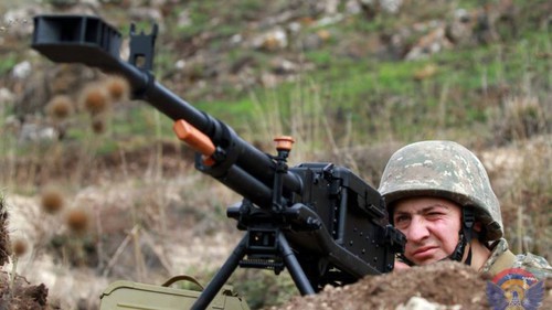 Soldier of the Defence Army. Photo: press service of the Ministry of Defence of Nagorno-Karabakh, http://www.nkrmil.am/news/view/2617