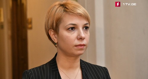 Georgian Ombudsperson Nino Lomdjariya. Photo: https://1tv.ge/ru/news/komitet-po-zashhite-prav-cheloveka-podderzhal-nino-lomdzharija/