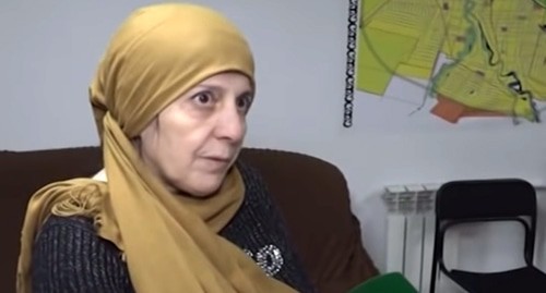 Roza Murdalova, a resident of the Urus-Martan District. Screenshot of the video by the "Grozny" TV Channel ttps://www.youtube.com/watch?v=4vQ8Psr0yIw&amp;feature=emb_title