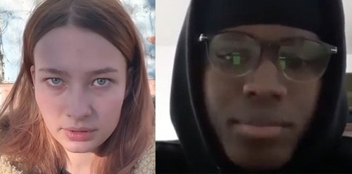 Participants of scandalous dancing in Vladikavkaz. Screenshot from video posted by 'ChP Vladikavkaz' at: https://vk.com/chp_vladikavkaz?w=wall-163455908_58119,  screenshot from video with students' apologies: https://www.instagram.com/p/B7wd9fRBYuR/