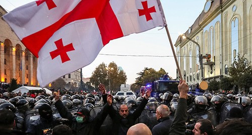 Protest rally in Tbilisi, November 2019. Photo: REUTERS/Irakli Gedenidze