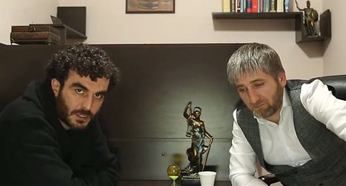 Ramzan Uzuev and Magomed Abubakarov Screenshot from the video posted on the "One Case" YouTube channel: https://www.youtube.com/watch?v=jYYDKvyHWug
