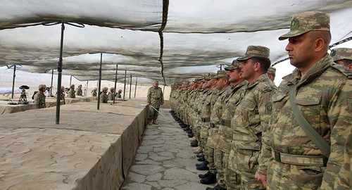 The Azerbaijani troops. Photo by the press service of the Ministry of Defence of Azerbaijan https://mod.gov.az/ru/foto-arhiv-045/?gid=30606