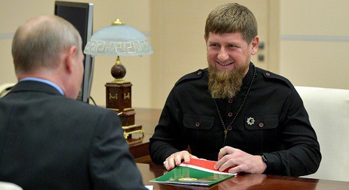 Ramzan Kadyrov meets Vladimir Putin. Photo: Kremlin press service, http://kremlin.ru/events/president/news/57797