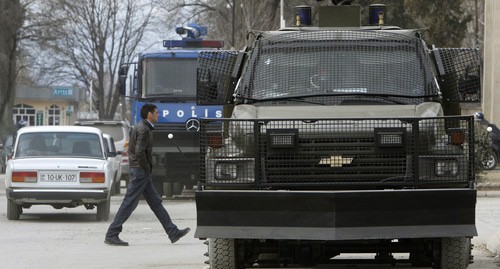 Police vehicles, Azerbaijan. Photo: REUTERS/David Mdzinarishvili