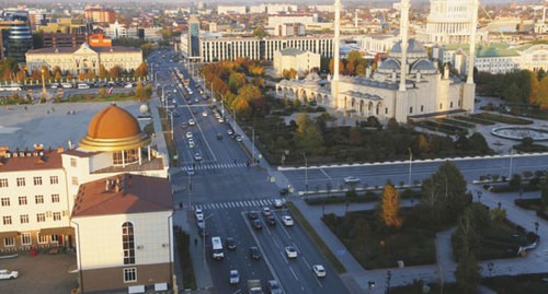 Grozny. Photo: press service of the Grozny Mayorality, http://grozmer.ru/events/top-dorozhnyh-obektov-nacproekta-v-chech.html