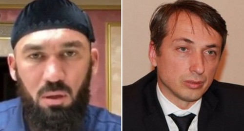 Magomed Daudov and Elkhan Suleimanov. Photos: screenshot of the video on Instagram https://www.instagram.com/p/B_qtgTglOvS, photo by the press service of the Ministry for Public Health of Chechnya  https://www.minzdravchr.ru/. Collage by the "Caucasian Knot"