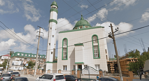 Mosque at Agasiyev street in Makhachkala. Screenshot: Google Maps