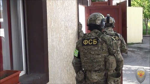 FSB officers during the special operation held in Ingushetia on May 30, 2020. Photo by the press service of the Russian National Antiterrorist Committee (NAC)
